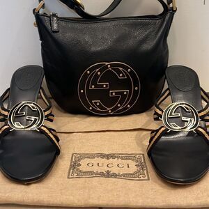 Gucci GG Blondie Mini Leather Bag and Heels Bundle